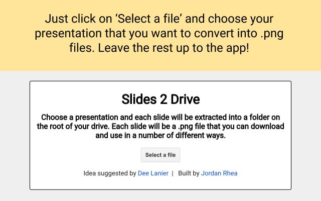 Slides2Drive chrome extension