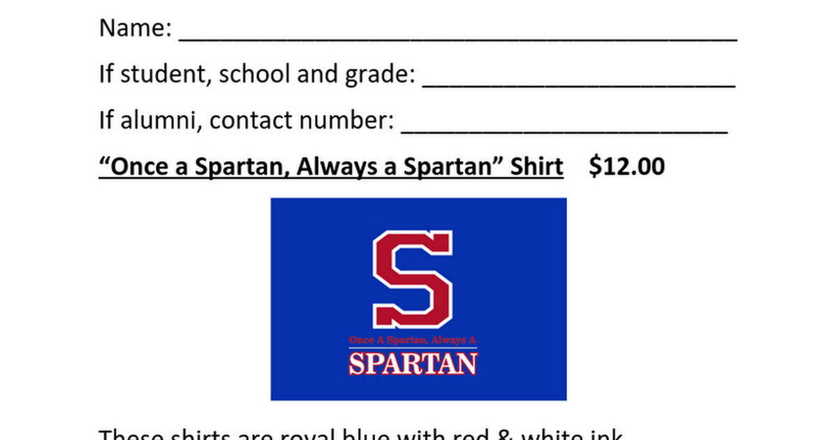 yearbook shirt order form.docx