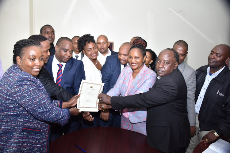 CRP receives its certificate after registration at the Registrar of Political Parties offices on Monday, June 24, 2019.