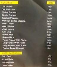 Lunch Lobby menu 1