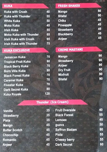 Cafe 76 menu 