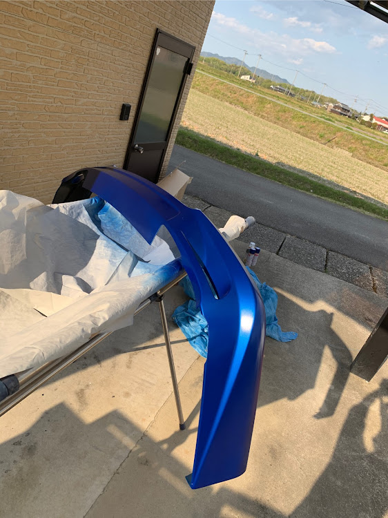 インプレッサ スポーツワゴンのインプレッサ・DIY・ダウンサス交換・自家塗装缶スプレー・カスタム計画に関するカスタム事例の投稿画像2枚目