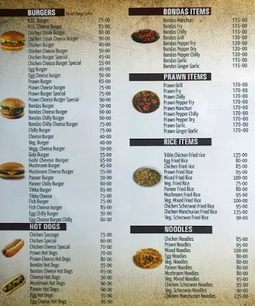 The Old Prax menu 