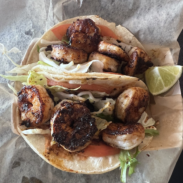 Blackened shrimp tacos