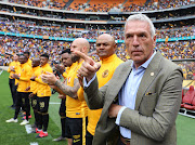 Kaizer Chiefs coach Ernst Middendorp and his assistant Shaun Bartlett before the Soweto derby.     