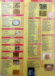 Hotel Srinivasa menu 2