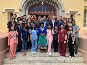 Western Cape health MEC Nomafrench Mbombo with new medical interns at the New Somerset Hospital on Friday January 11 2019.