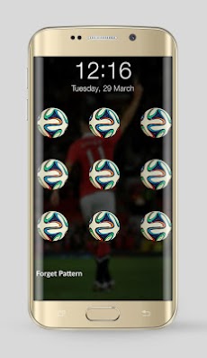 サッカーチームのロック画面 Androidアプリ Applion