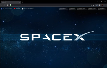 SpaceX Animated New Tab Preview image 0