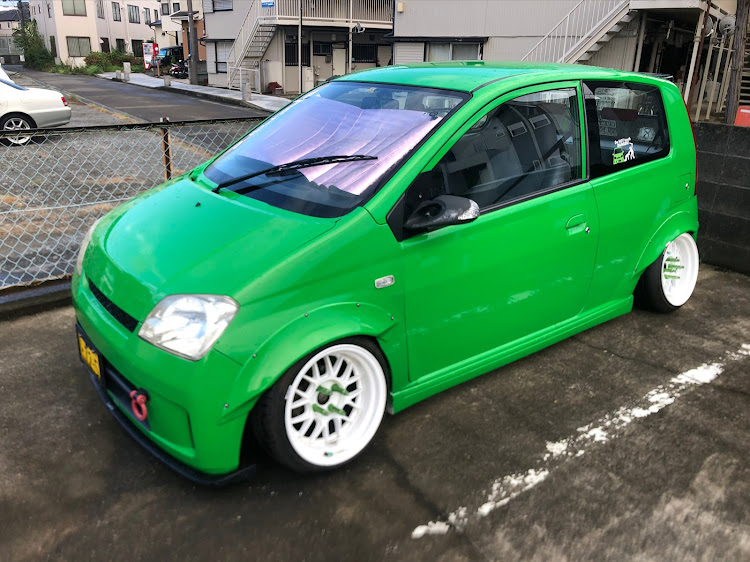 ミラの洗車したら雨が降る。・キャンバーに関するカスタム事例の投稿画像2枚目