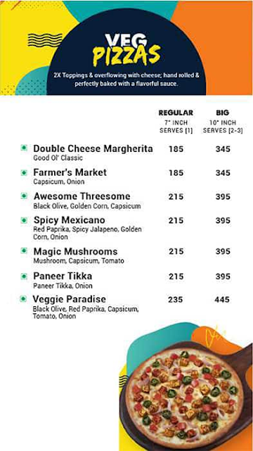 MOJO Pizza - 2X Toppings menu 