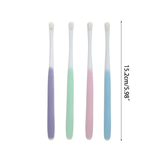 Soft Tooth Brush Small-Head Oral Cleaning Pet Toothbrush Remove Bad Breath Cat Dog Oral Care Mouth Clean Cat Accessories