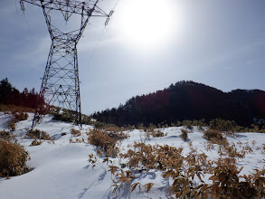 鉄塔沿いに進む