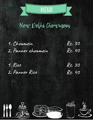 New Delhi Chowmein menu 1