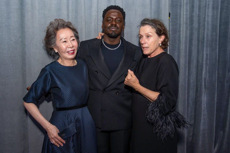 Youn Yuh-Jung, winner of Best Actress in a Supporting Role for 'Minari', Daniel Kaluuya, winner of Best Actor in a Supporting Role for 'Judas and the Black Messiah', and Frances McDormand, winner of Best Actress in a Leading Role for 'Nomadland'.