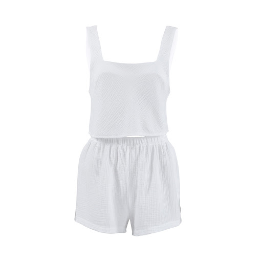 Title 9, Yarn cotton pajamas comfortable vest shorts set...