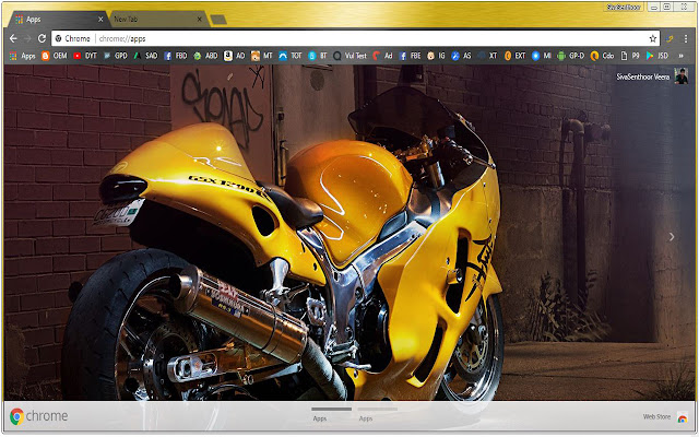 Suzuki Hayabusa Glassy Racing hero chrome extension