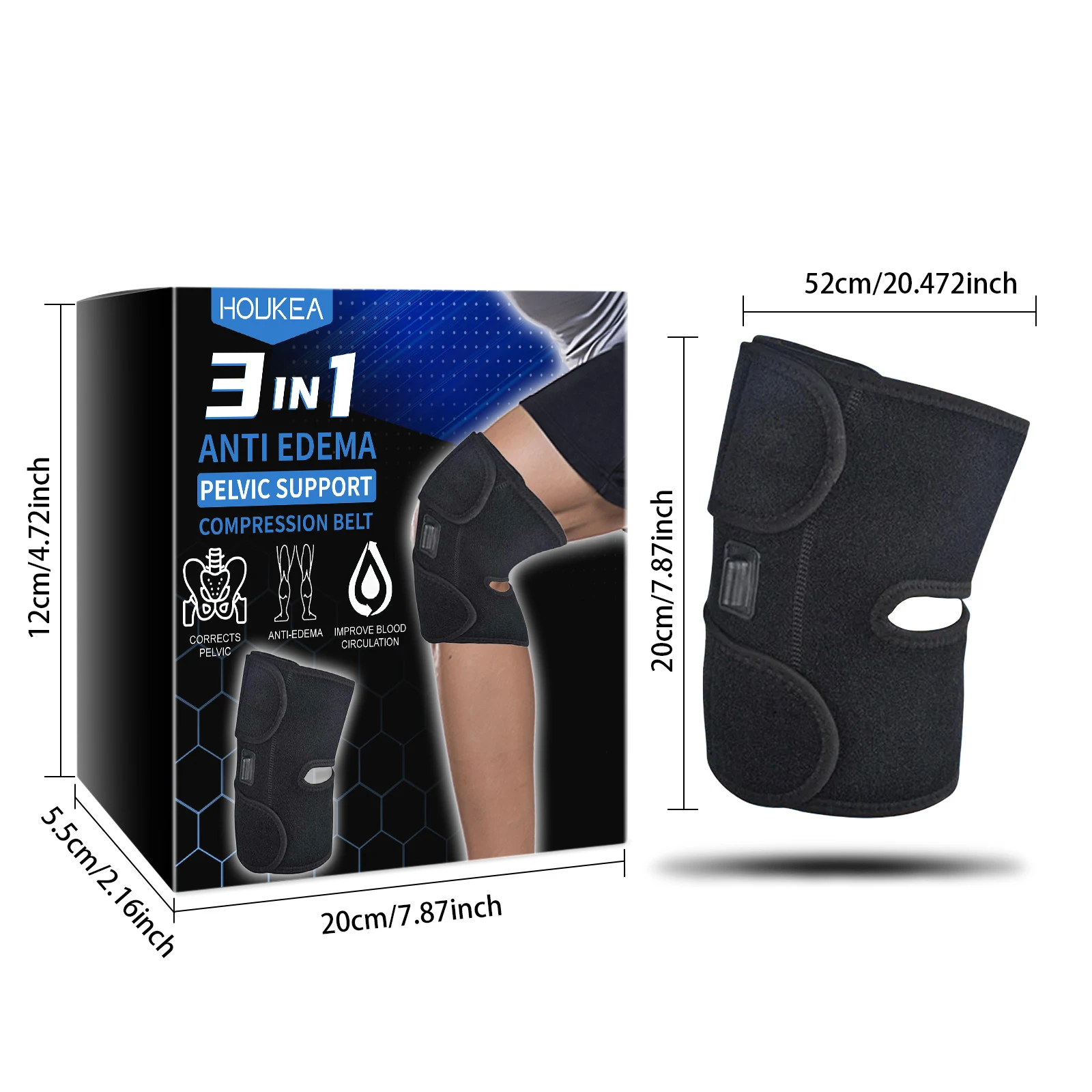 Title 1, 3-in-1 bekkenondersteuning met compressiezone v...