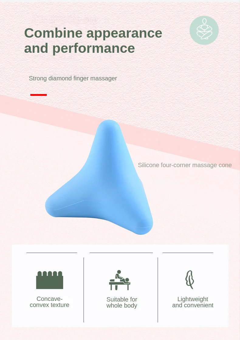 Title 5, Cône de Massage en Silicone Triangulaire Appare...