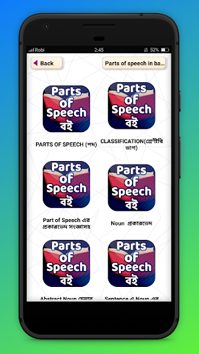 Parts of speech book পদ প্রকরণ -  Grammar English