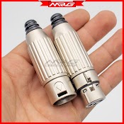 Cặp Jack Canon Đực Cái Loại Tốt Hàn Dây, Giá 1 Cặp (Xlr - Male, Xlr - Female)