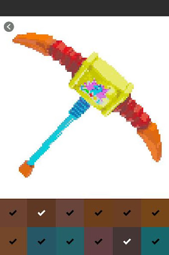 fortnite pixel art games color by number screenshot 2 - fortnite color by numbers