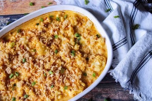 Low-Carb Loaded Baked Cauliflower