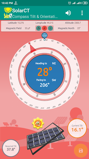 Screenshot SolarCT - Solar PV Calculator