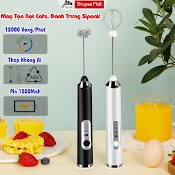 Máy Tạo Bọt Cà Phê, Sipanic Đánh Trứng Cầm Tay Mini Không Dây Đa Năng 3 Chế Độ