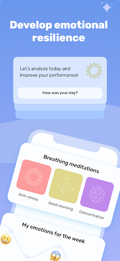 Screenshot Emotions Diary and Mindfulness