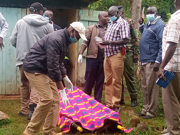 The house where police sharpshooter Caroline Kangogo's body was found with a bullet wound to the throat.