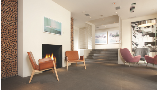 Continentale Hotel Lobby with Fireplace