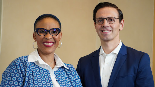 Lillian Barnard, president of Microsoft Africa; and Mark Chaban, Microsoft CTO for Central and Eastern Europe, Middle East and Africa.