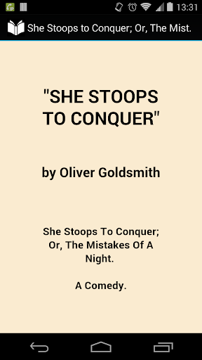 She Stoops to Conquer