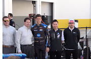 Fernando Alonso alongside WTR teammates Kamui Kobayashi and Jordan Taylor