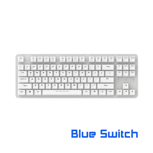 Bàn phím cơ không dây Dare-U EK807G (Blue D Switch)(Đen)