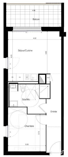 Vente appartement 2 pièces 43 m² à Clisson (44190), 182 000 €