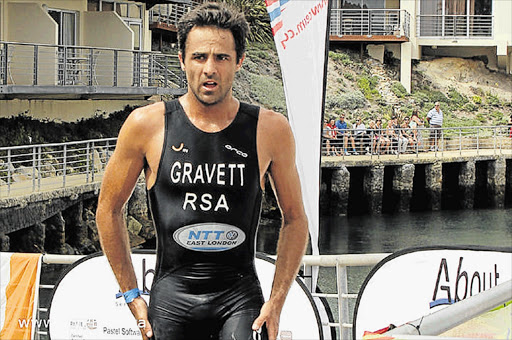 PREPARING: Clinton Gravett took the win in the fourth round of the About IT Triathlon Summer Series at Port St Francis on Saturday Picture: TWITTER