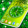 Forest Leaves Clock Wallpaper icon