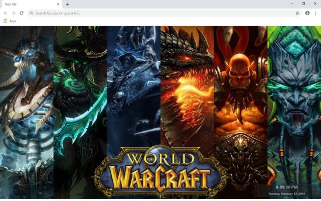 World of Warcraft New Tab