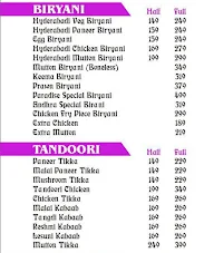 Biryani Paradise menu 2