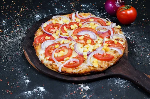 Tomato Corn Onion Pizza