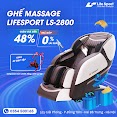 Ghế Massage Toàn Thân Cao Cấp Con Lăn Di Chuyển Lifesport Ls - 2800 Plus, Dòng Ghế Điều Khiển Bằng Giọng Nói, Bảng Điều Khiển Tiếng Việt, Đa Dạng Các Bài Massage Từng Vùng Riêng Biệt