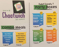 Chaatwich menu 8