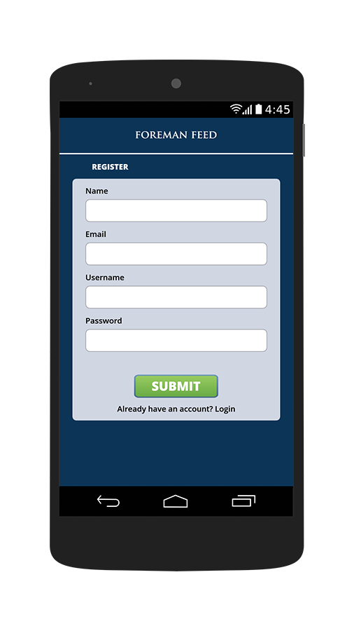 Foreman Feed Screen 2