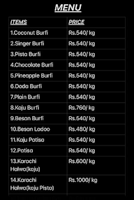 New Bharat Sweets Corner menu 1