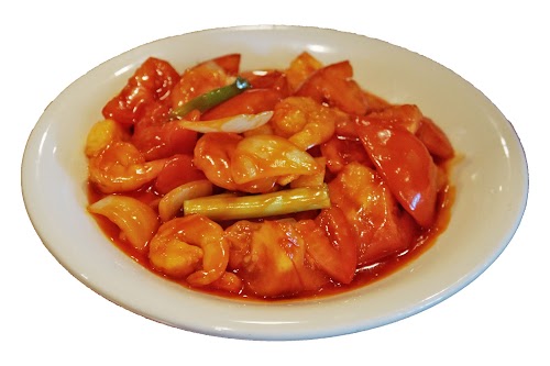 55. Prawns with Fresh Tomato - Seafood