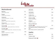 Kaffa Cerrado menu 1