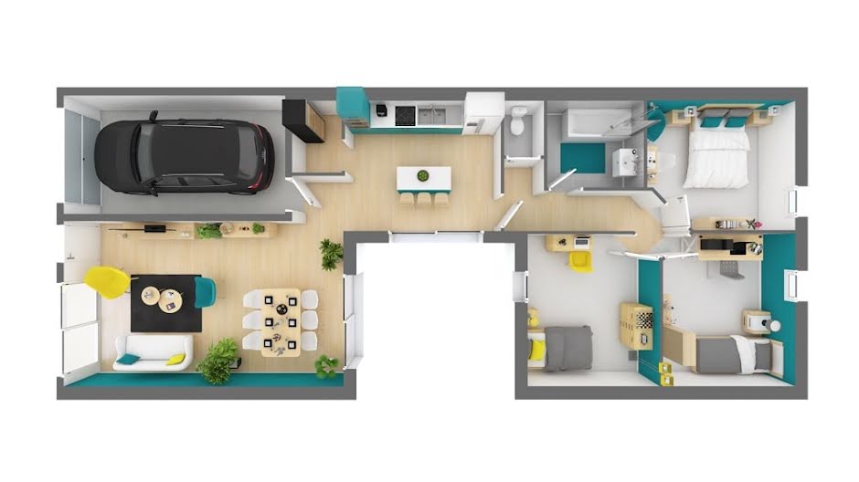 Vente maison neuve 4 pièces 95 m² à Saint-Gilles (51170), 222 124 €