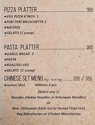 Pedreno's menu 